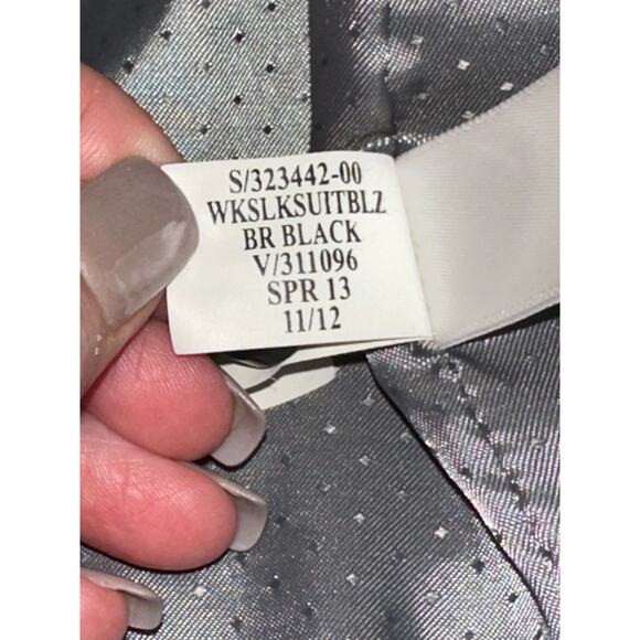 Banana Republic Blazer Single Button Classic Office Work Career Black 8 - Picture 8 of 9